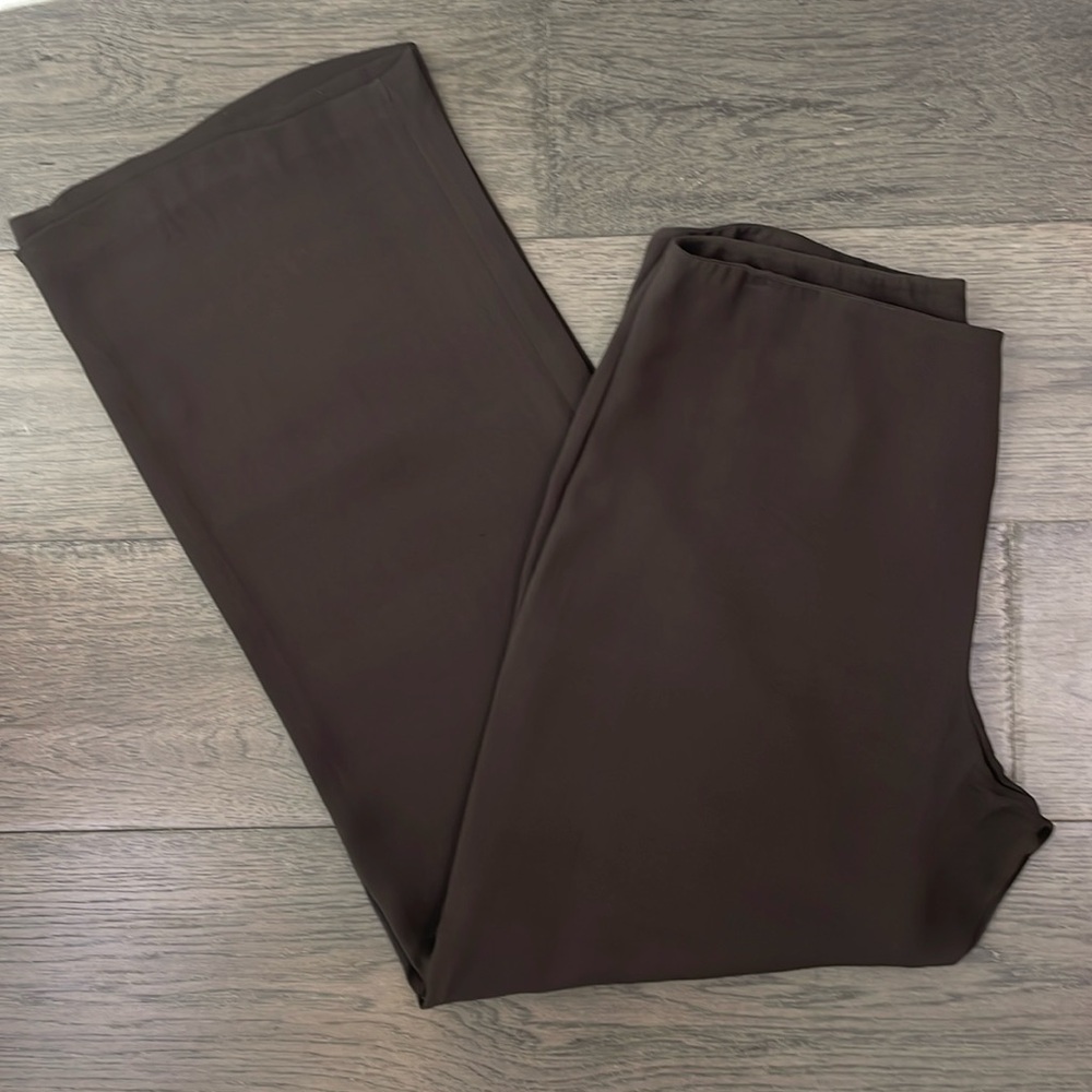 Eileen Fisher brown silk pants
